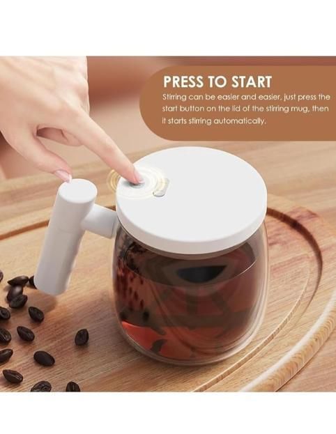 ☕ Self Stirring Electric Coffee Mug – Smart Mixing Cup ✨